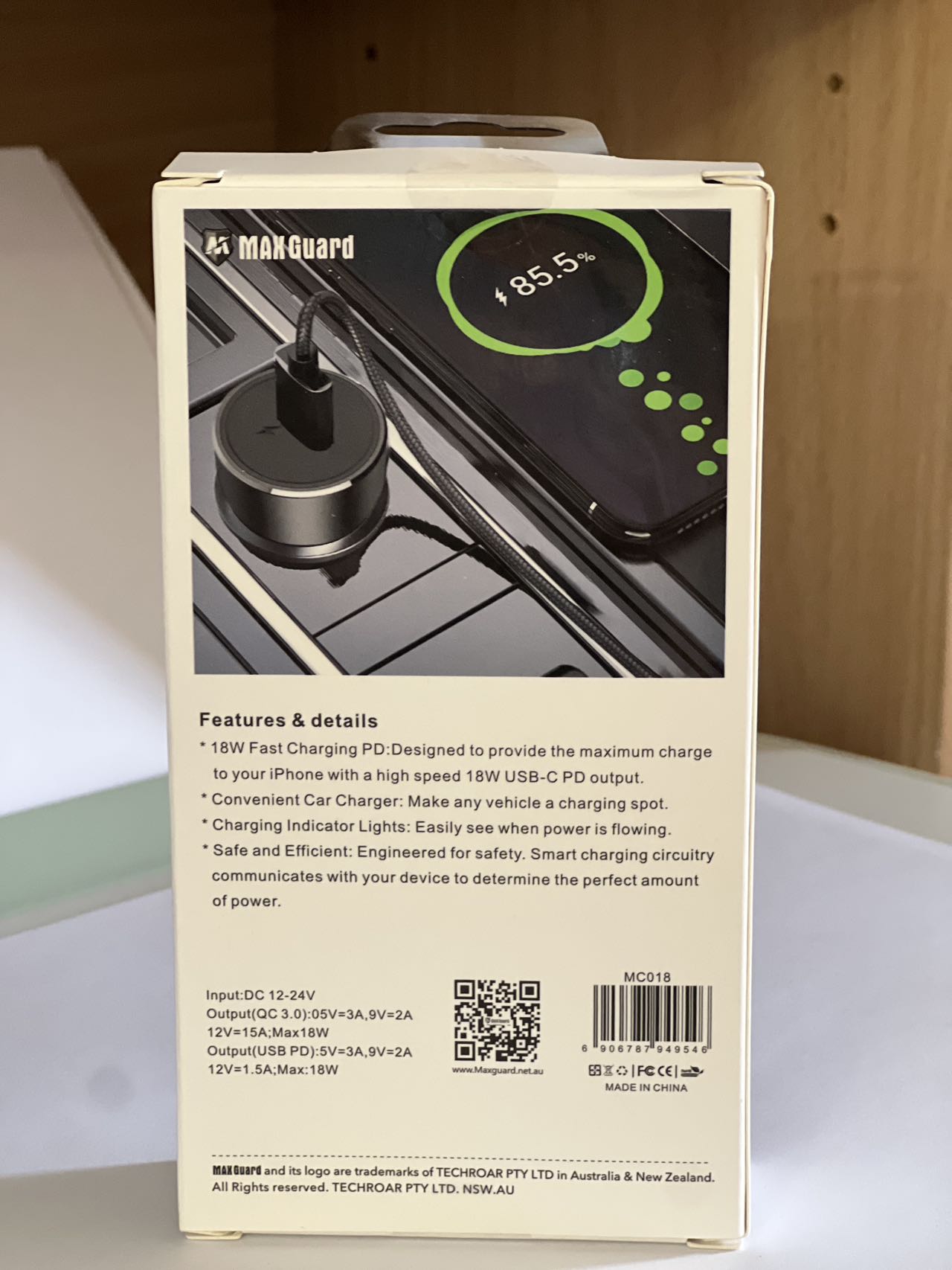 MaxGuard PD Car Charger MC018