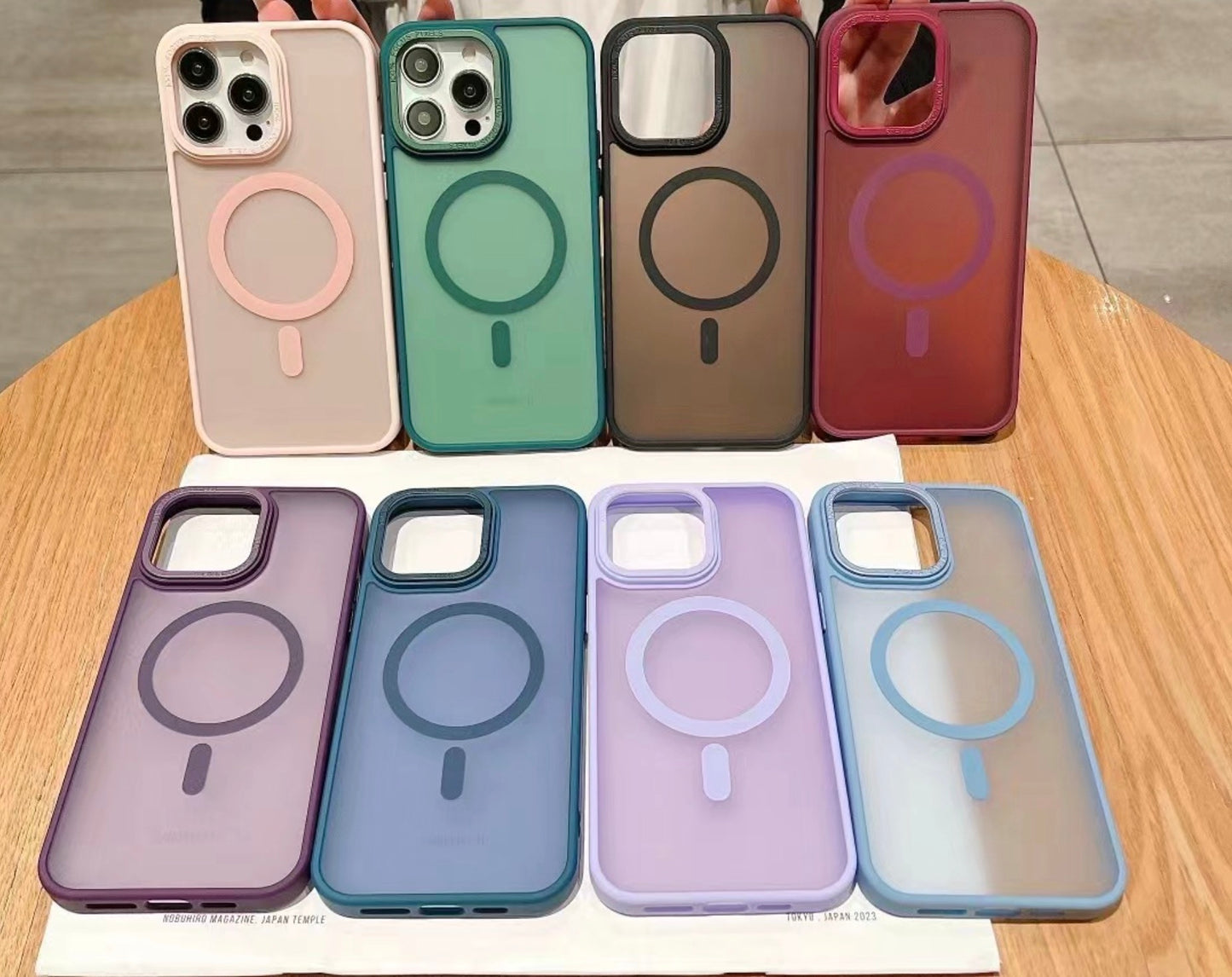 MegaSafe Matt Magnetic Silicone Case, Compatible with Magsafe 15