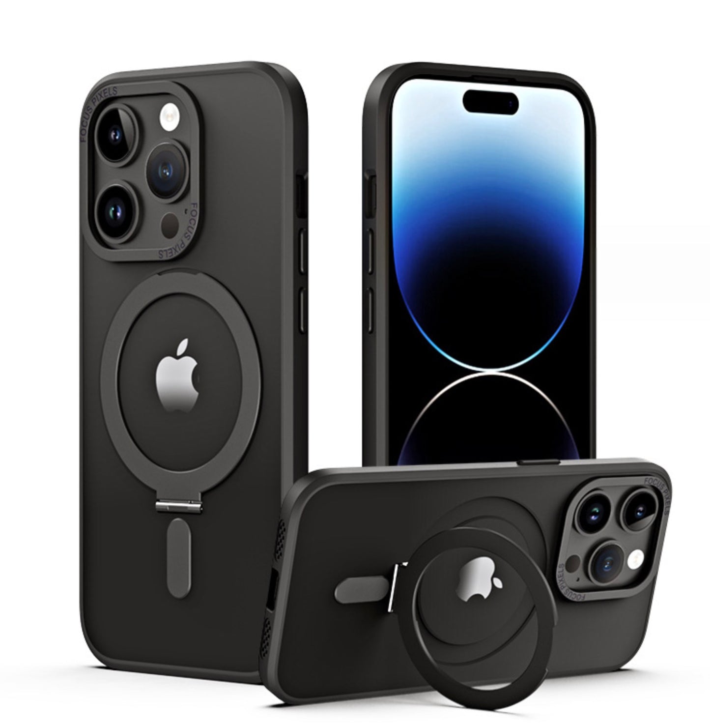 Magnetic Slim Case, Compatible with MagSafe+ Build-in Kickstand 15