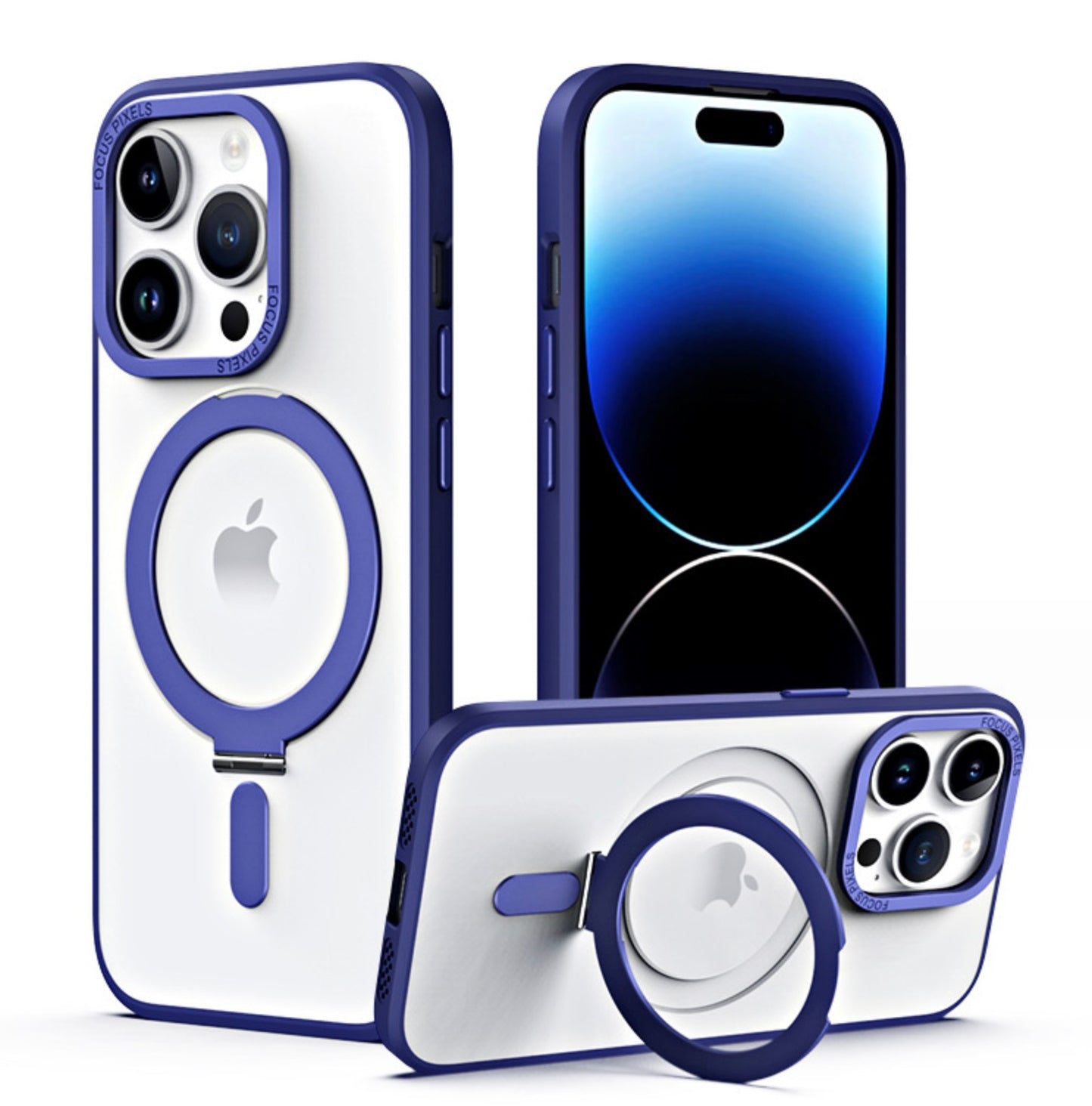 Magnetic Slim Case, Compatible with MagSafe+ Build-in Kickstand 15