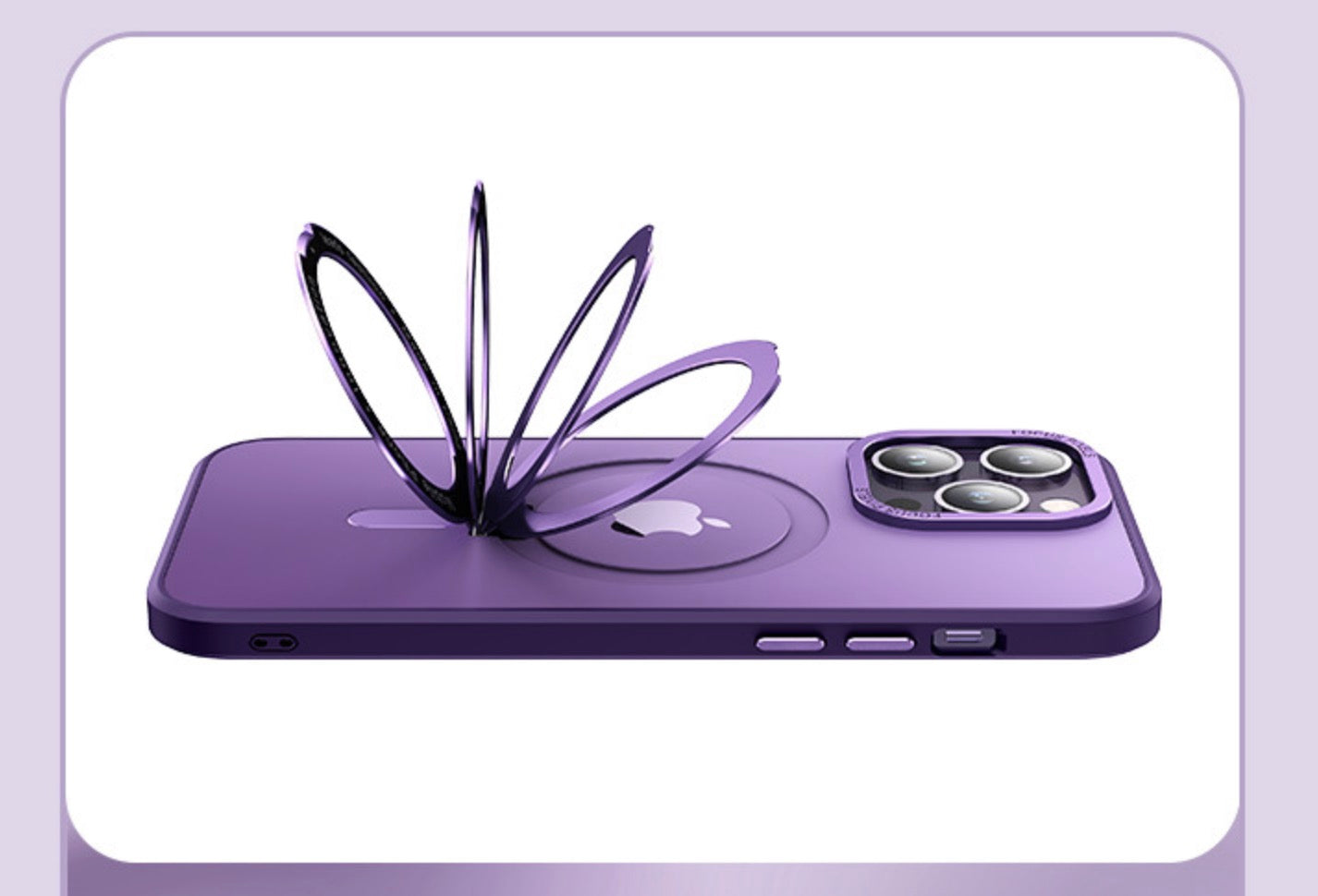 Magnetic Slim Case, Compatible with MagSafe+ Build-in Kickstand 15