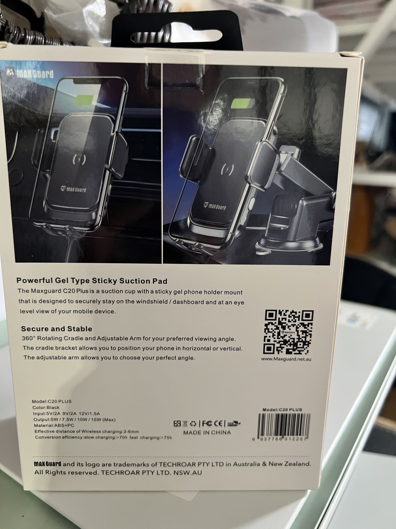 Max Wireless Charger Car Holder C20 Plus