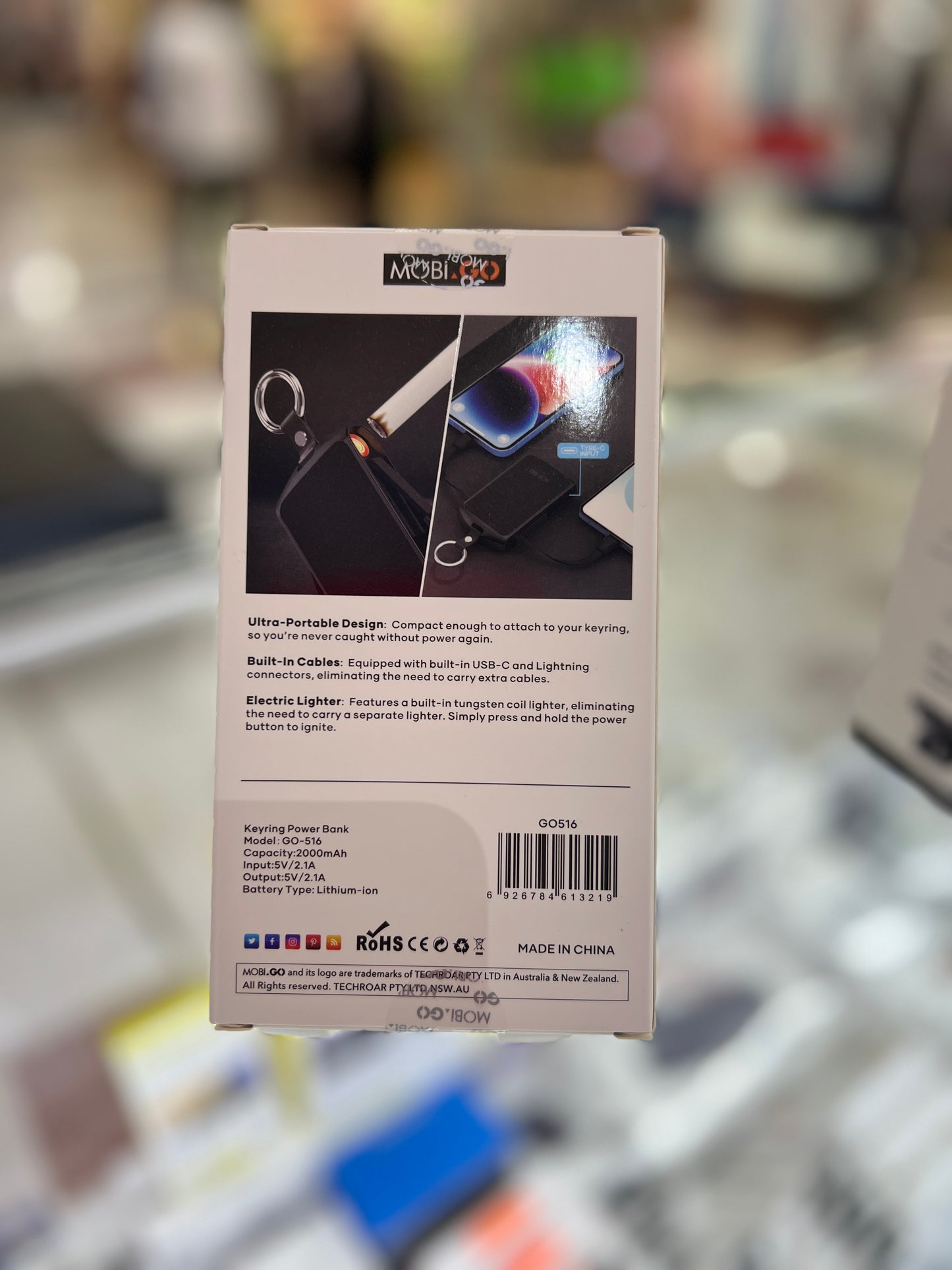 Mobi 2000mAh Power Bank GO516