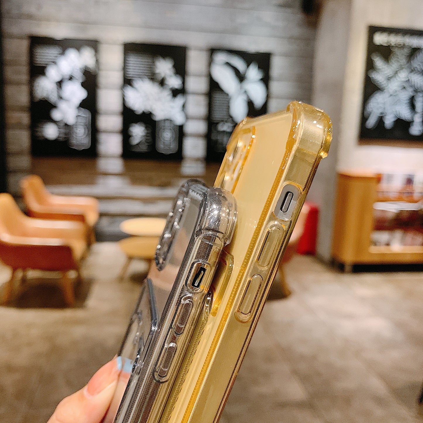 Clear Colourful Case + Card Holder 15