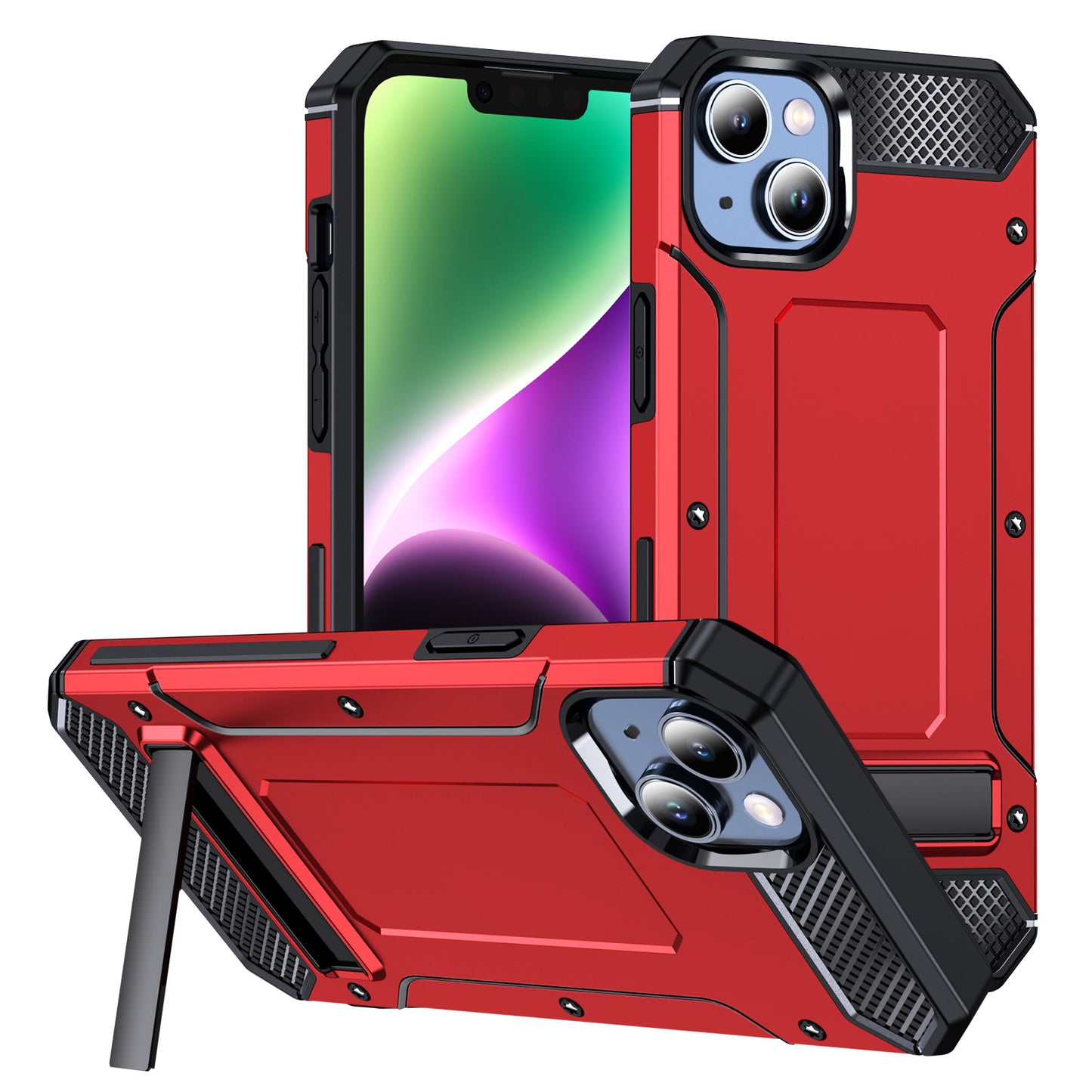 Double Layer Heavy Duty Cases + Stand 15