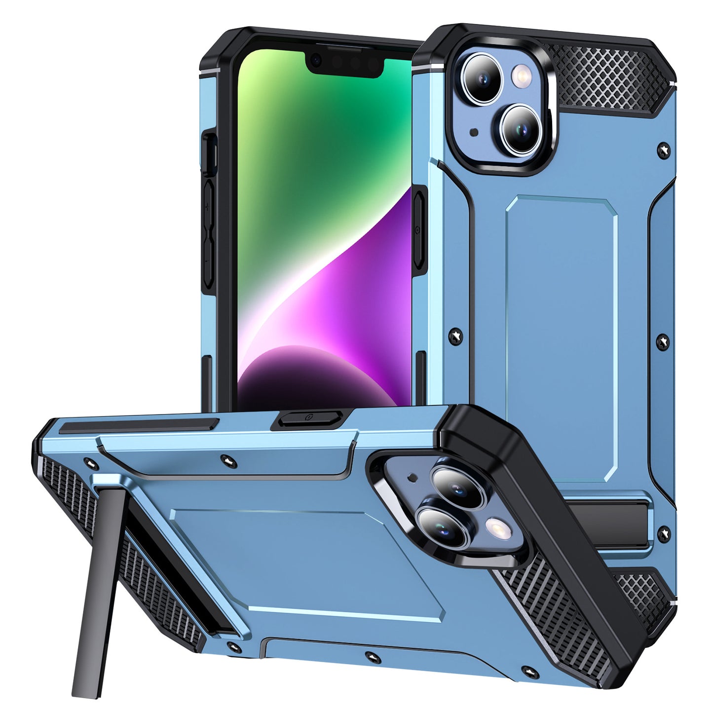Double Layer Heavy Duty Cases + Stand 15