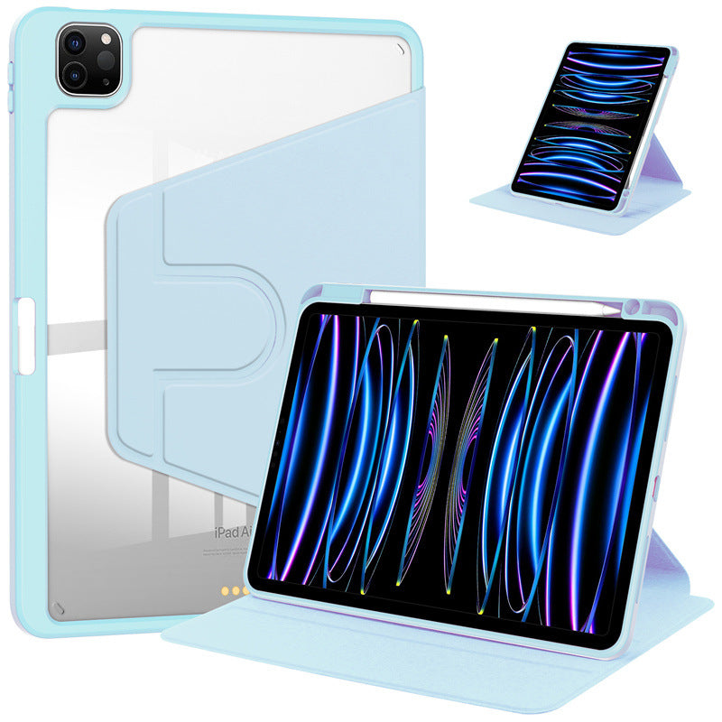 iPad Clear Back Protection Case 360 Rotation TT8