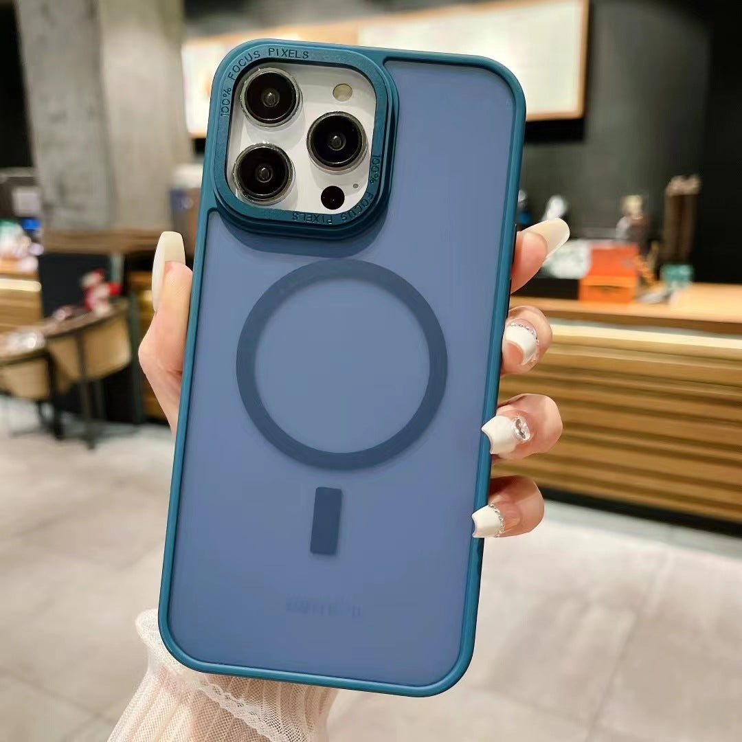MegaSafe Matt Magnetic Silicone Case, Compatible with Magsafe 15