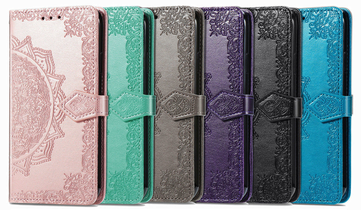 Flower Flip Leather Wallet Cases 15