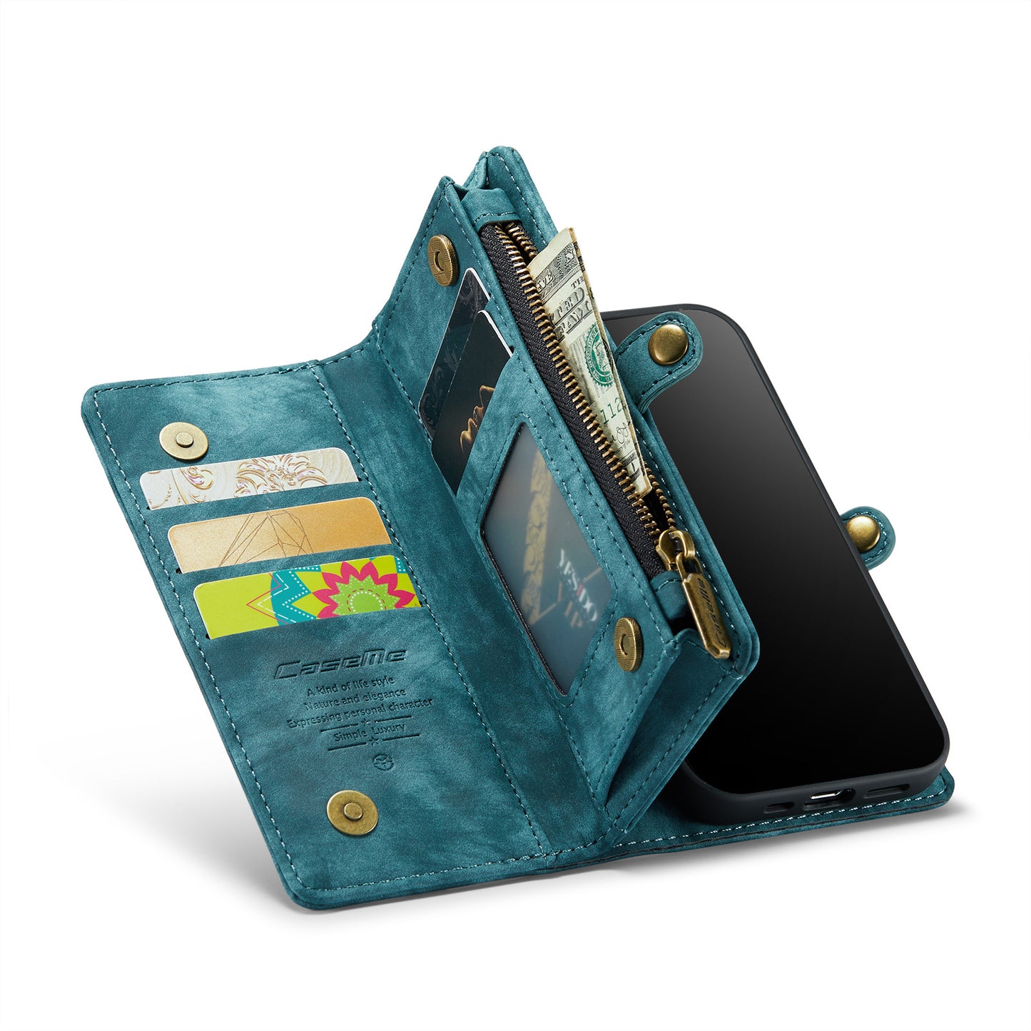 Multi Wallet Cases with Detachable Case + Coin Bag 15