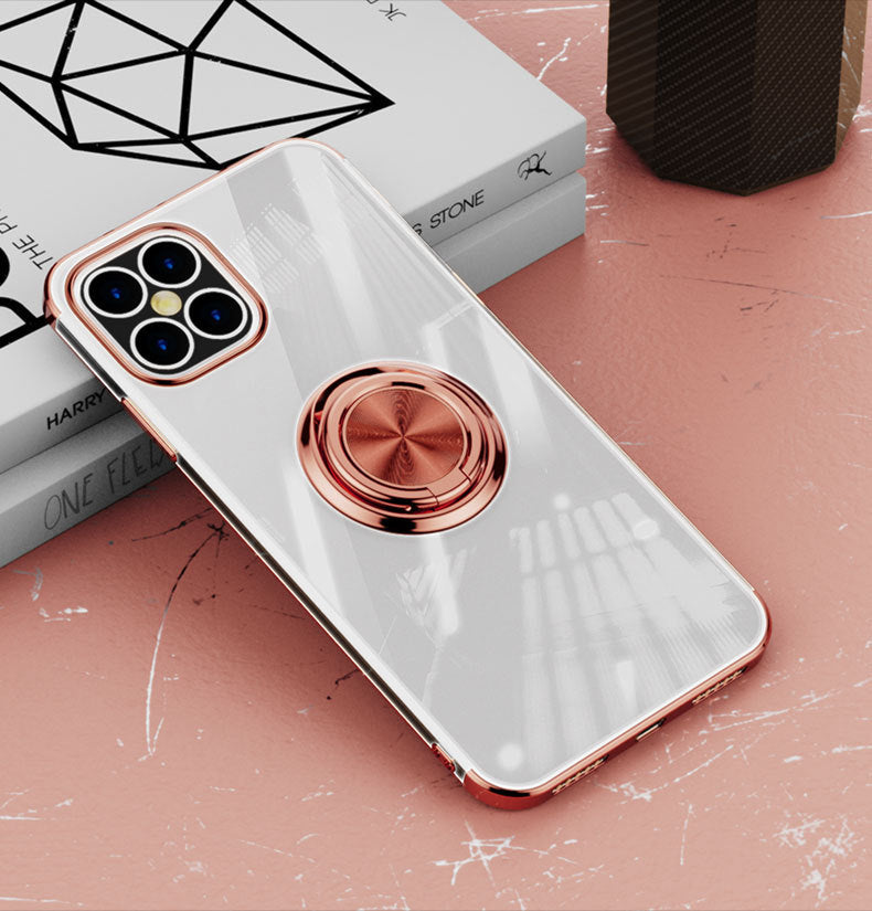 iPhone 11 Metal Ring Transparent Case