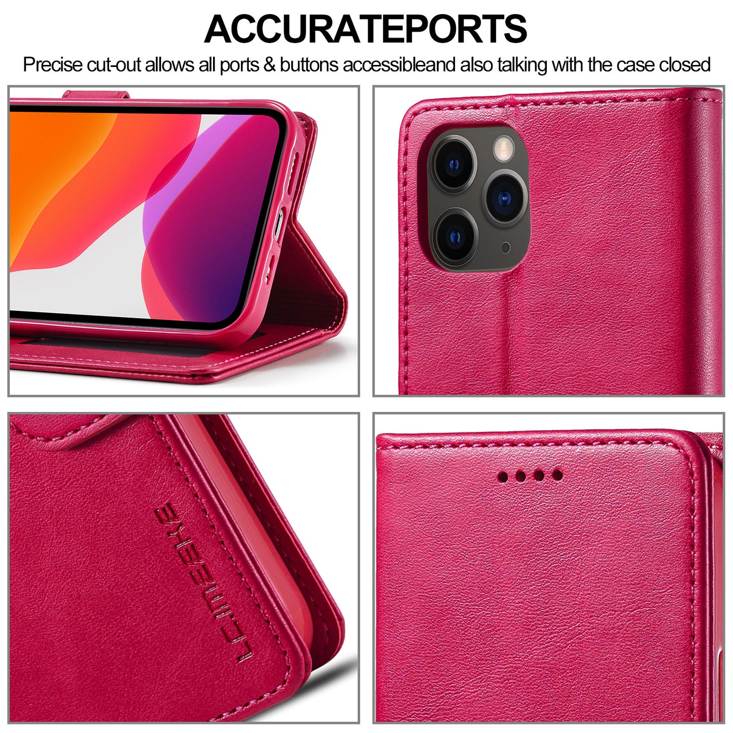 LC Flip Leather Wallet Cases