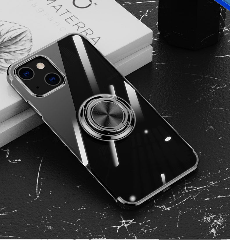 iPhone 11 Metal Ring Transparent Case