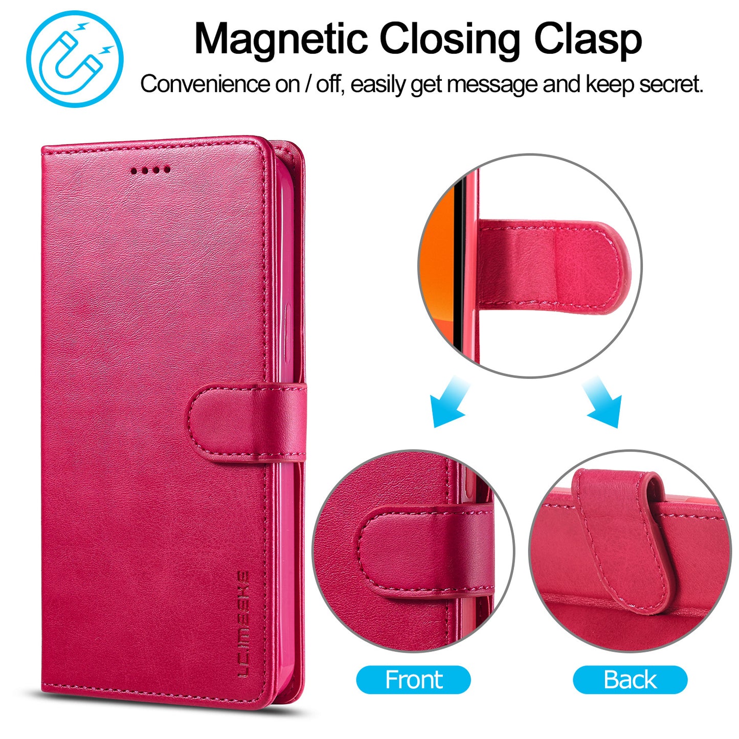 LC Flip Leather Wallet Cases