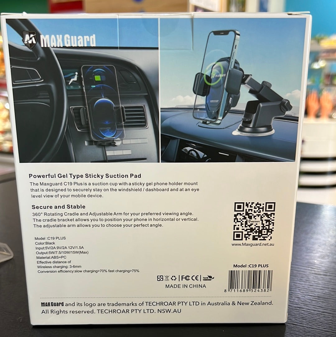 Maxguard Wireless Charger Car Holder C19 Plus