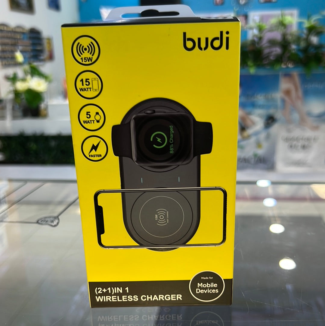 Budi 2 in 1 Wireless Charger WL3500B