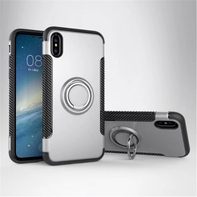 iPhone 7 Heavy Duty Cases with Ring Stand