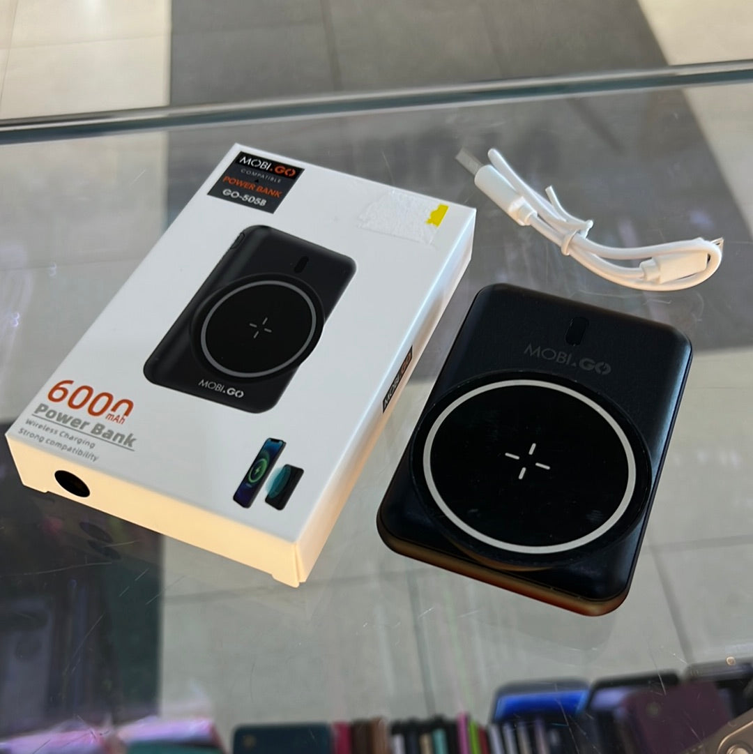 Mobi 6000mAh Wireless Charging Power Bank GO-505B