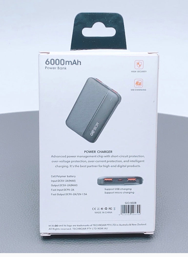 Mobigo 6000mAh Power Bank  G0502