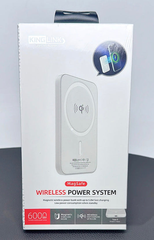 KingLink  6000mAh Wireless Charging Power Bank KW060