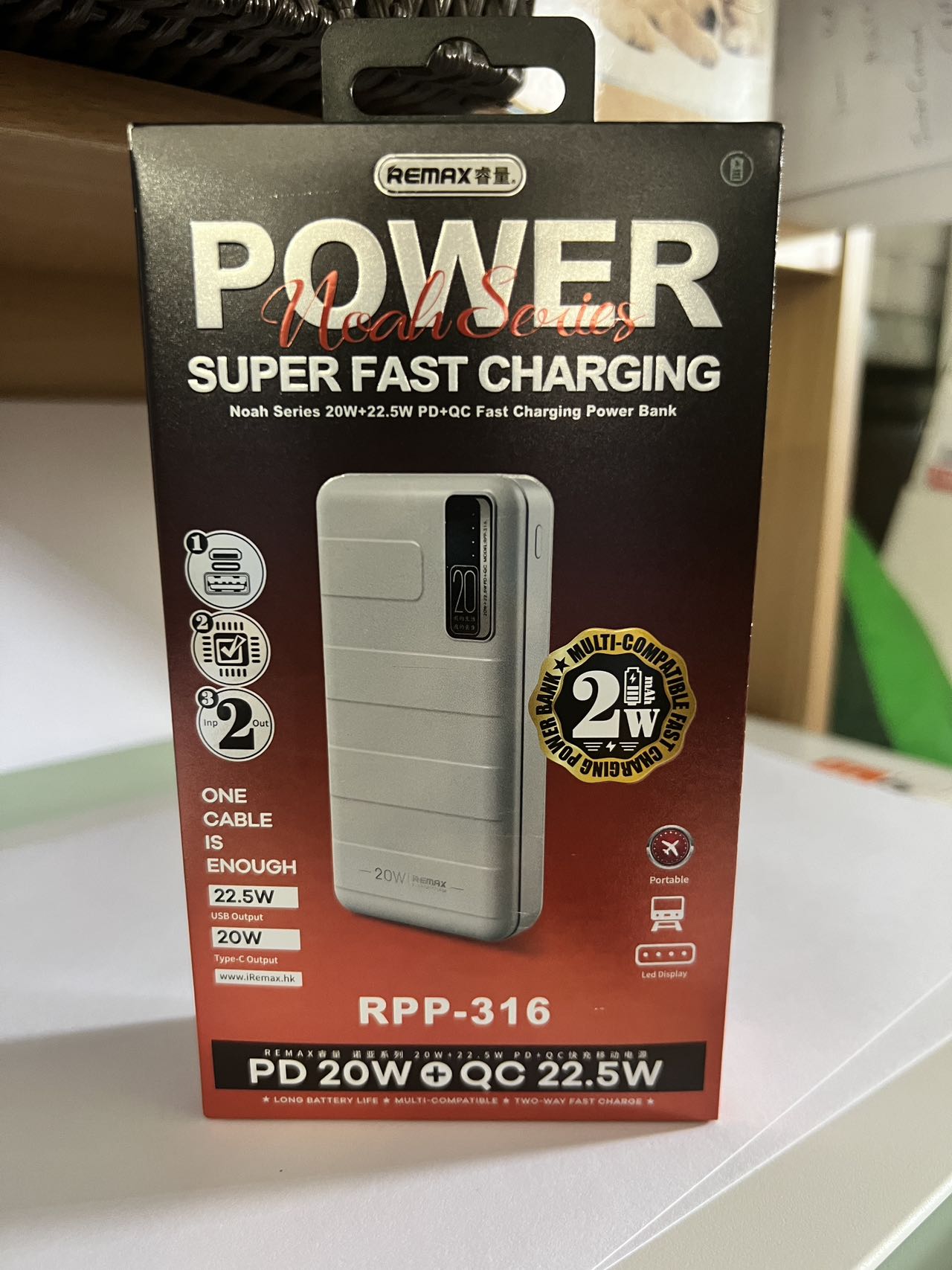 Remax 20000mAh Power Bank RPP316