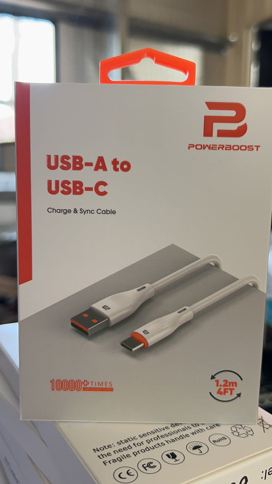 Powerboost USB A -C Cable 1.2m