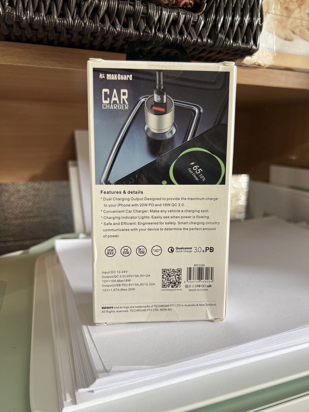MaxGuard  Car Charger MC036
