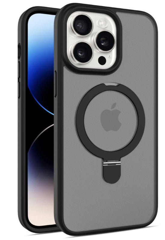 iPhone 15 Pro Max Slim Shockproof Cover with Stand & Ring Holder ( (Compatible with MagSafe)