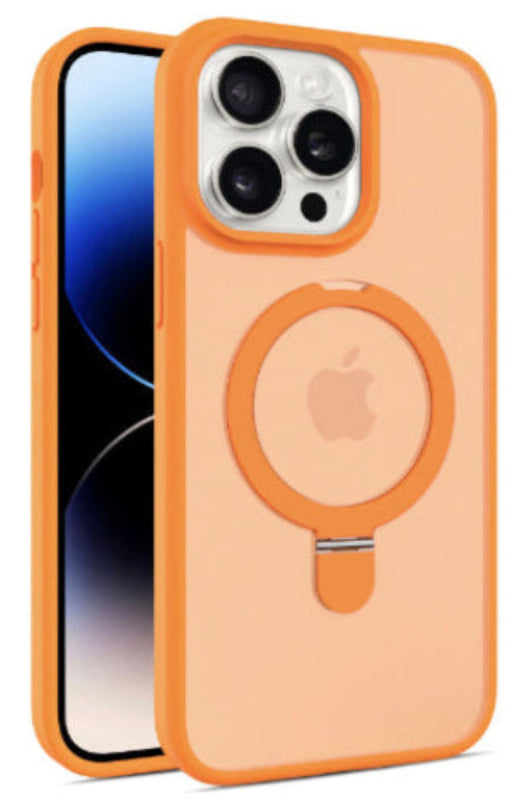 iPhone 15 Pro Max Slim Shockproof Cover with Stand & Ring Holder ( (Compatible with MagSafe)