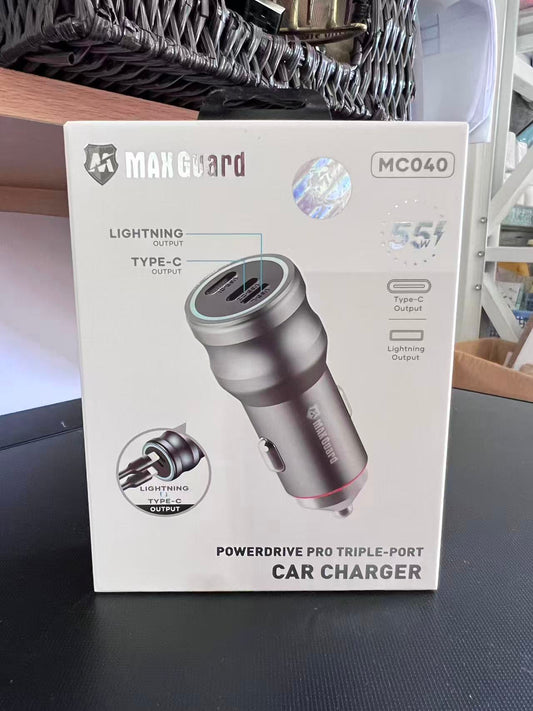 MaxGuard Triple-Port Car Charger  MC040