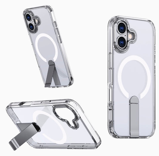iPhone 16 Slim Shockproof Cover with Build in Stand