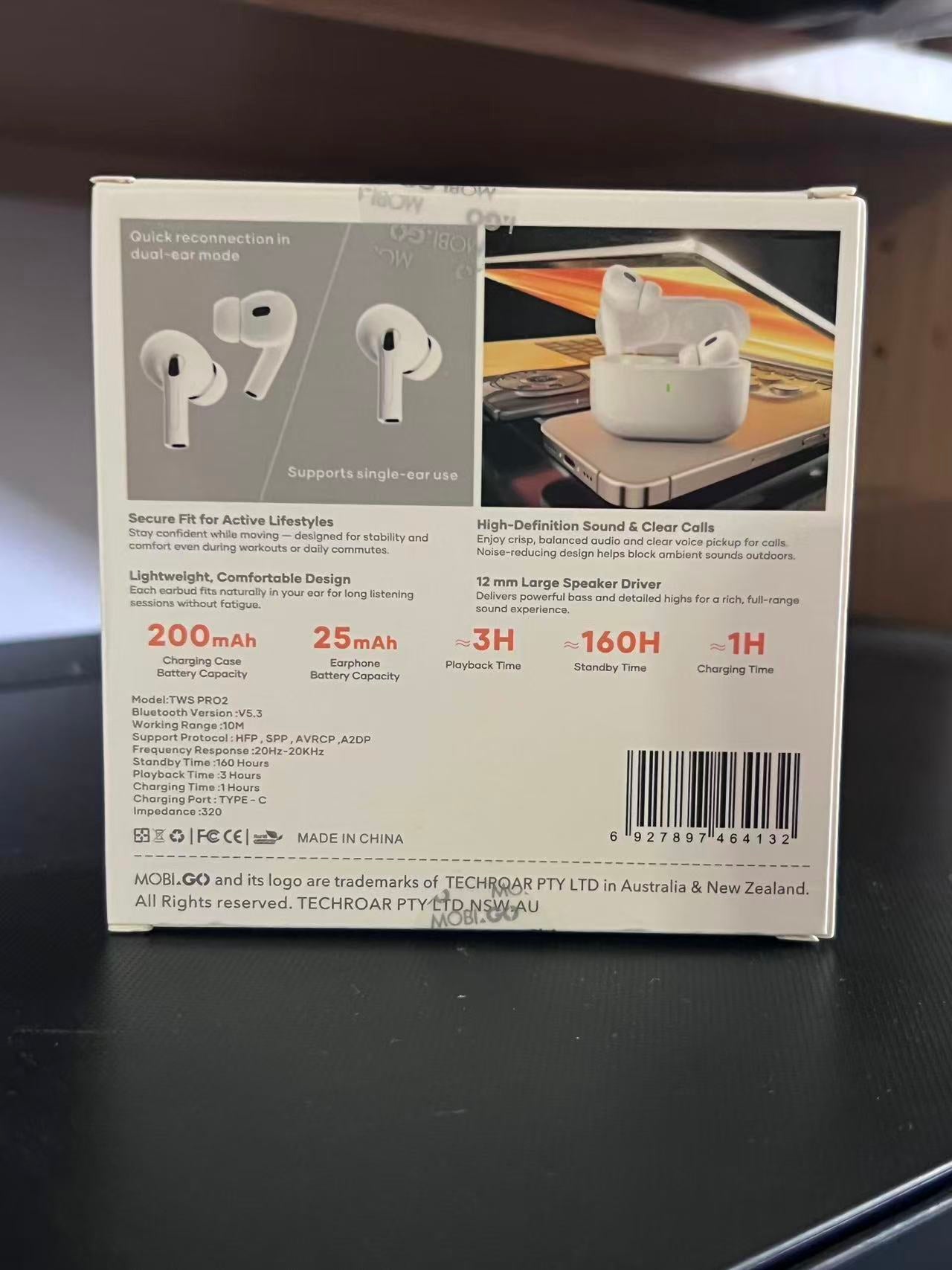 Mobi Stereo Earphone TWS Pro 2