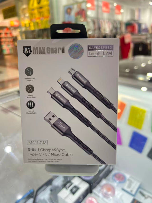 MaxGuard 3 in 1 Cable 1.2m