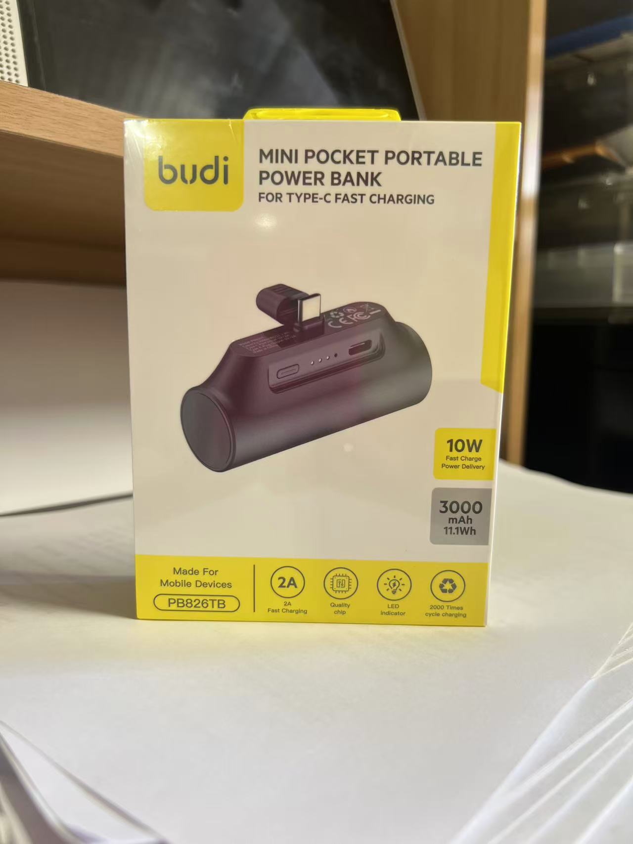 Budi 3000mAh Power Bank  PB826TB