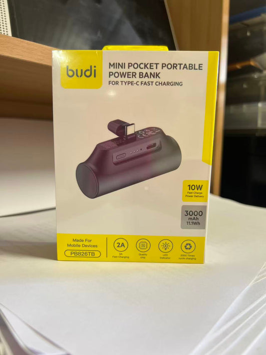 Budi 3000mAh Power Bank  PB826TB