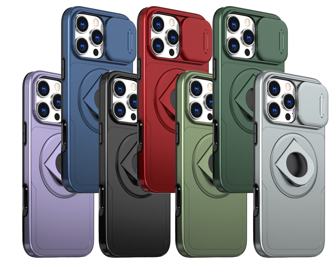iPhone 15 Pro Max  Magnetic Rotatable Kickstand & Slide Camera Cover (Compatible with MagSafe）