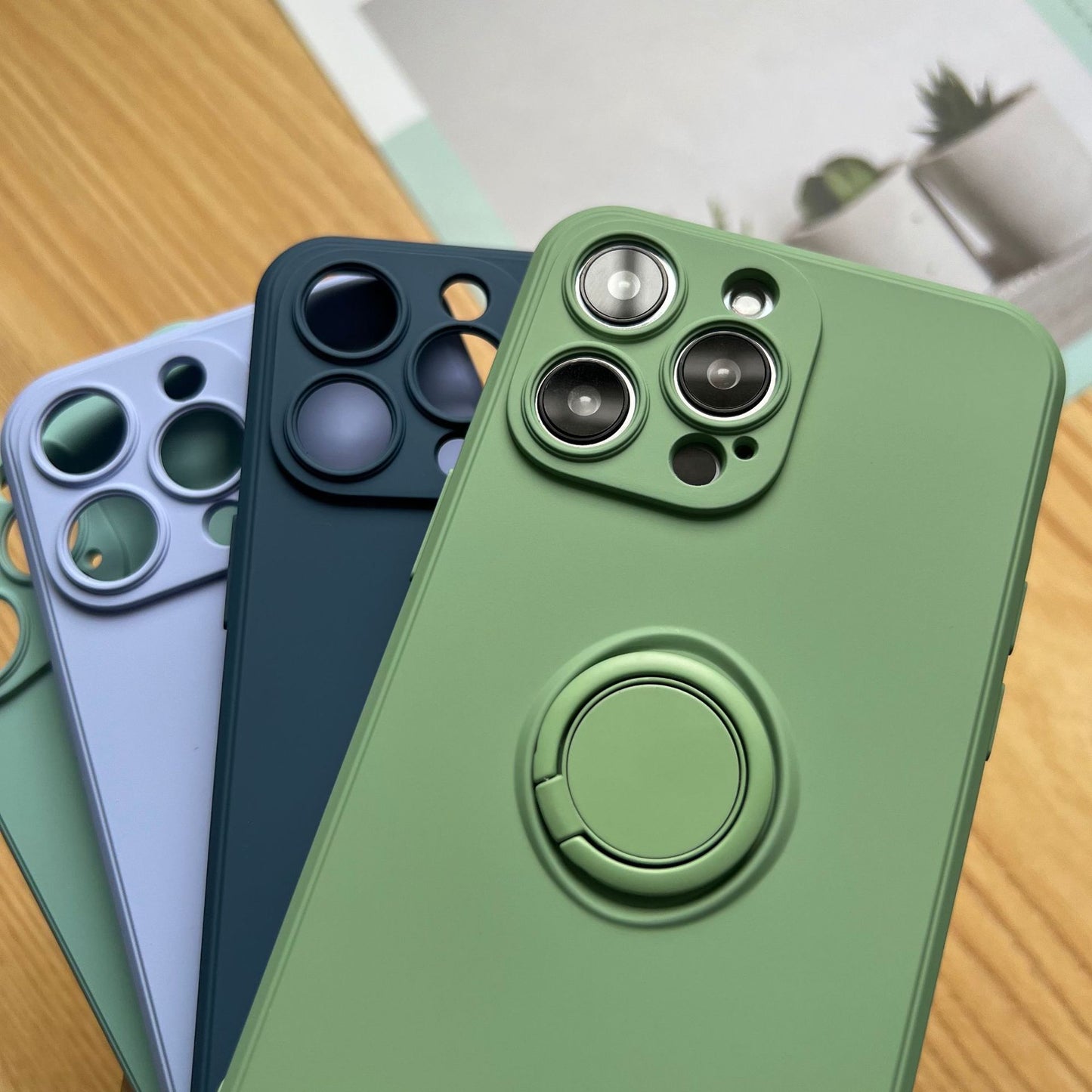 XR to 14 Max Colourful Ring Silicone  Case