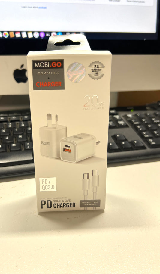 Mobi PD Wall Charger C-C cable