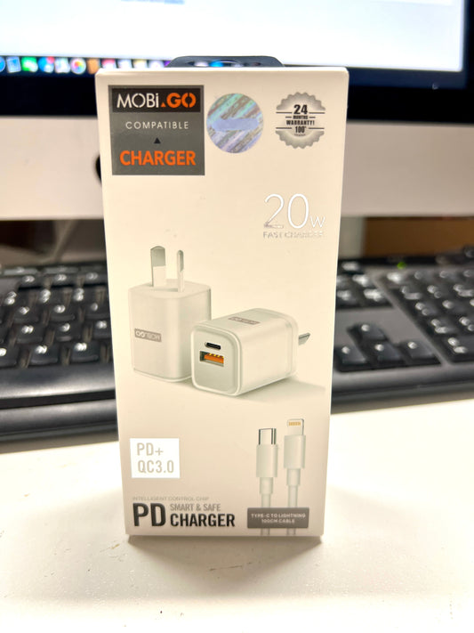 Mobi PD Wall Charger C-L cable
