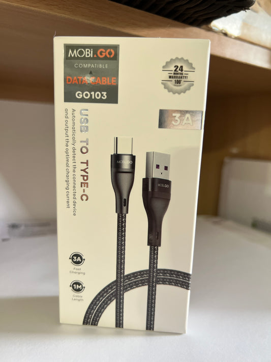 Mobi Nylon Type C Cable 1m GO103