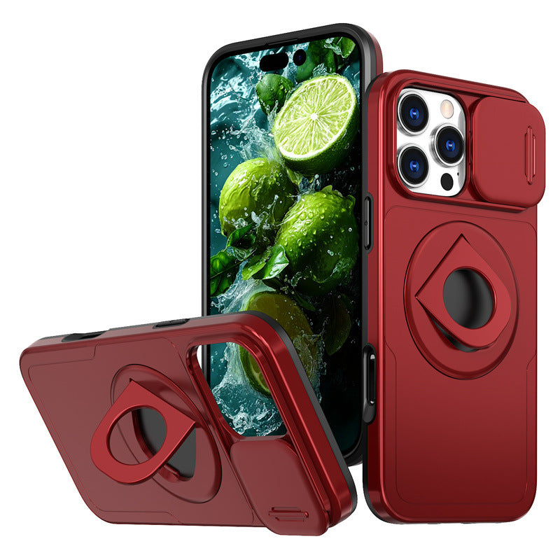 iPhone 15 Pro Max  Magnetic Rotatable Kickstand & Slide Camera Cover (Compatible with MagSafe）