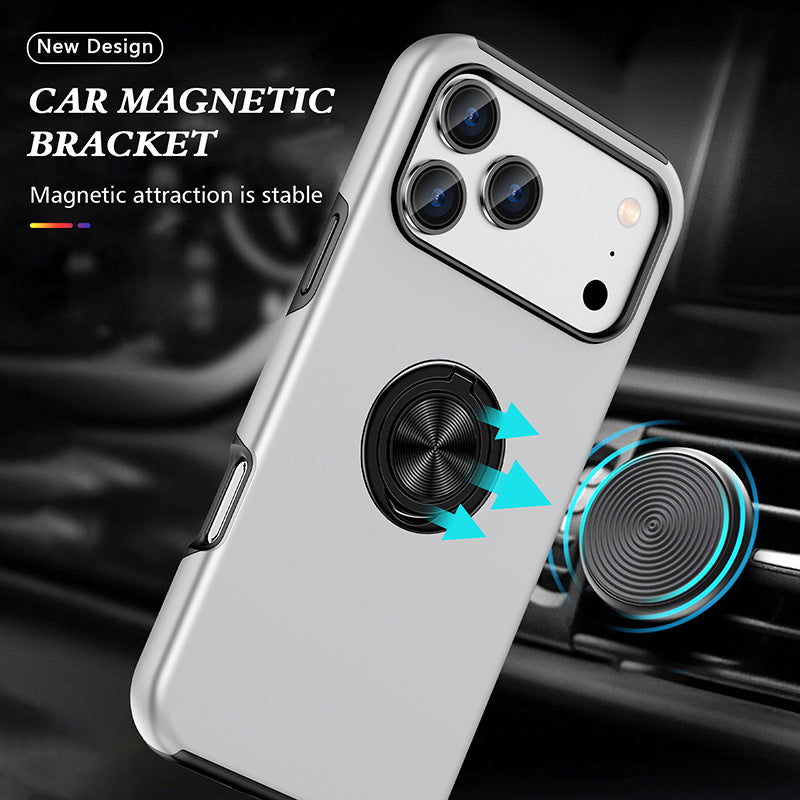 iPhone 15 Pro Max (Invisible-Stand) Military Grade Drop Protection Slim Phone Case
