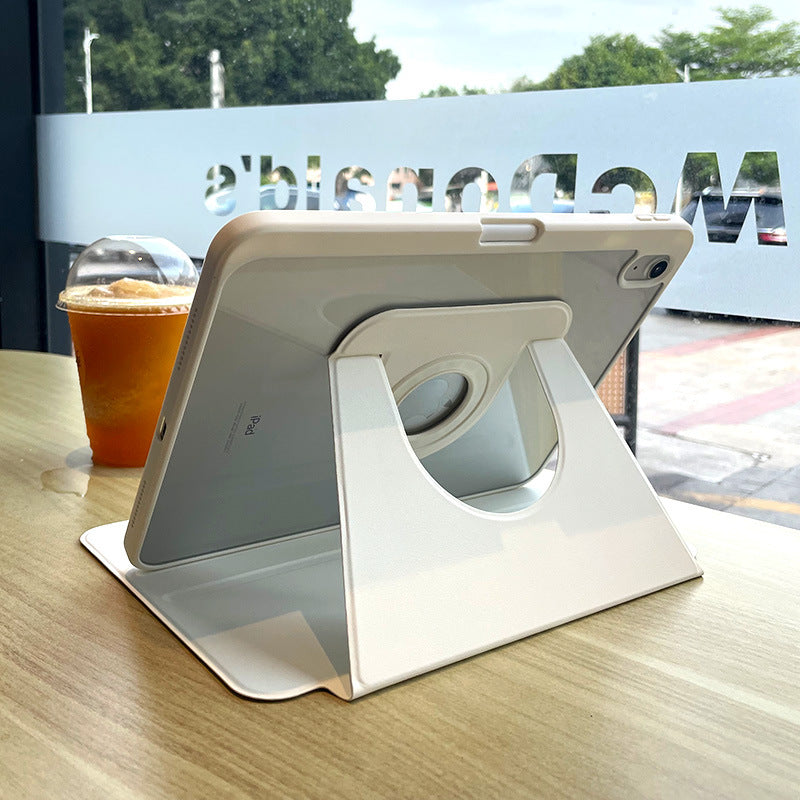 iPad Detachable Clear Back Protection Case  360 Rotation T10