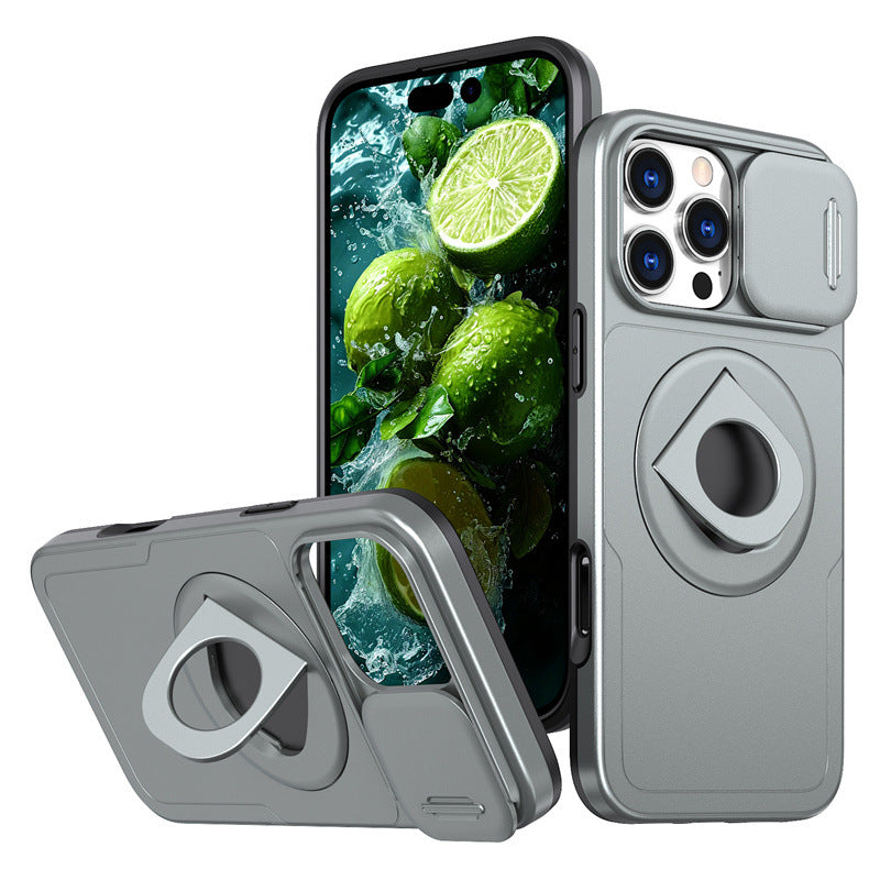 iPhone 15 Pro Max  Magnetic Rotatable Kickstand & Slide Camera Cover (Compatible with MagSafe）