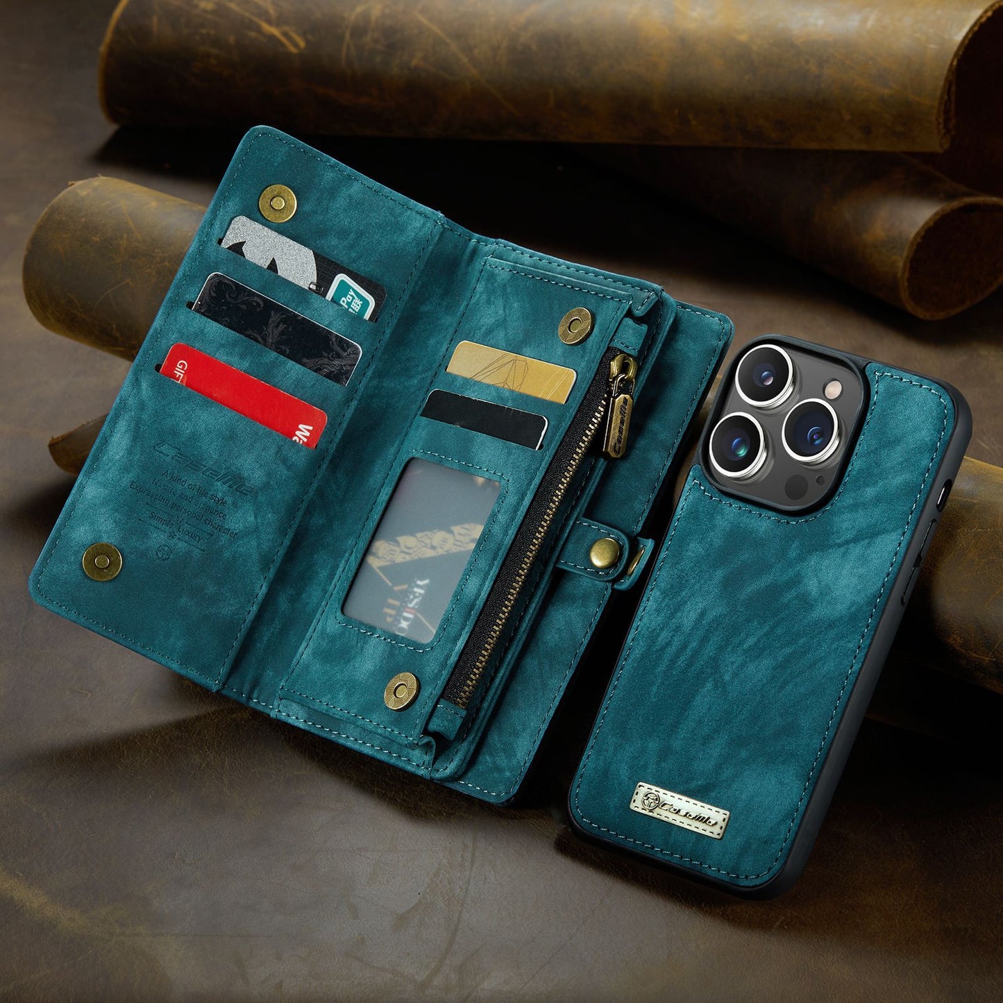 Multi Wallet Cases with Detachable Case + Coin Bag  15