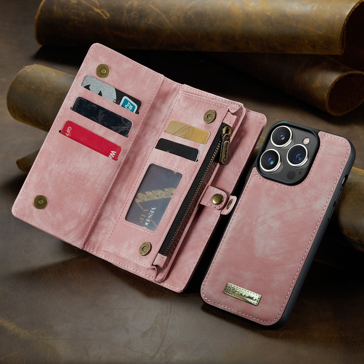 Multi Wallet Cases with Detachable Case + Coin Bag  15