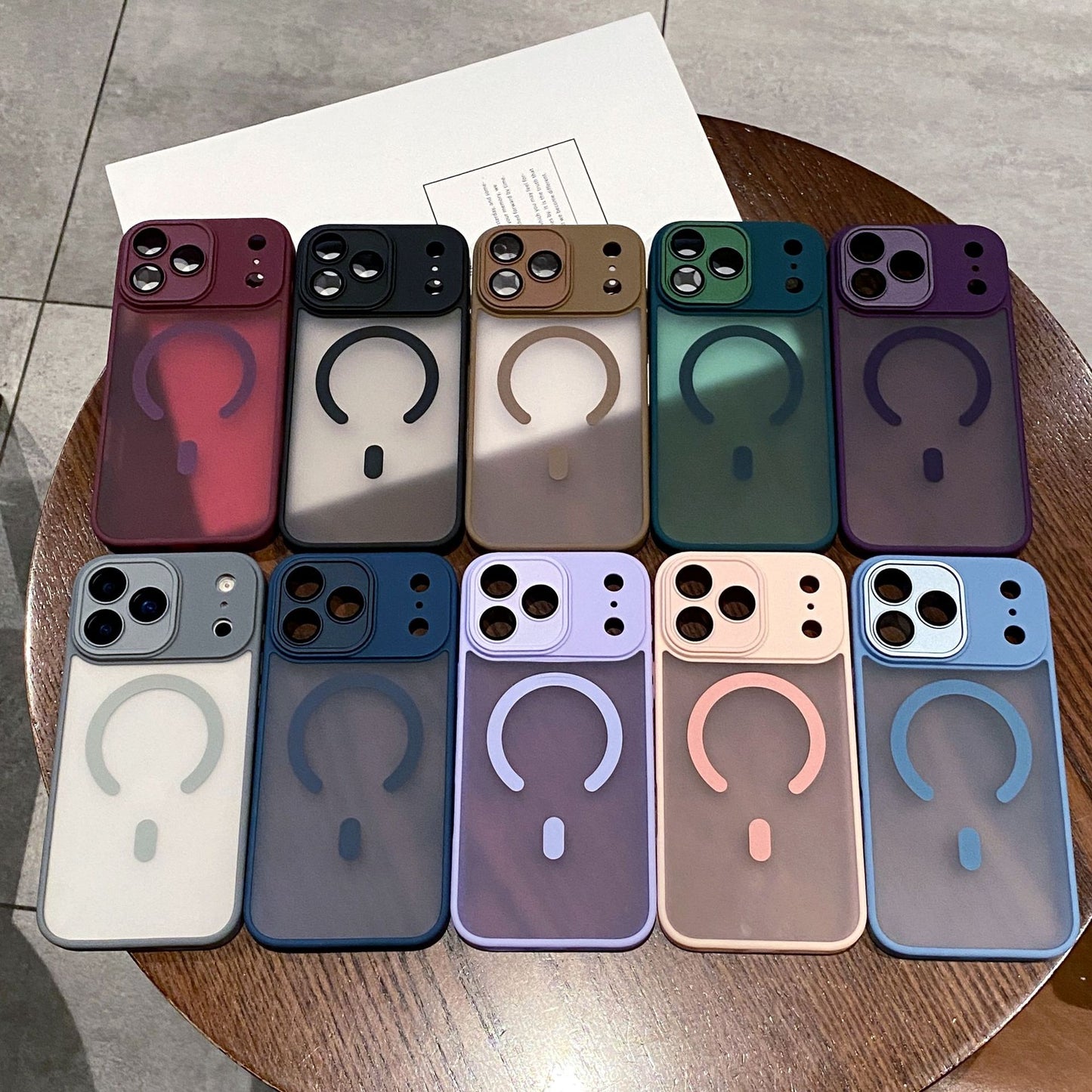 iPhone 17 Pro Max Slim Shockproof Cover with Stand & Ring Holder ( (Compatible with MagSafe)