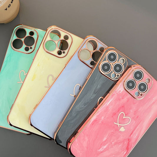 Marble Looking Heart Case 11/12