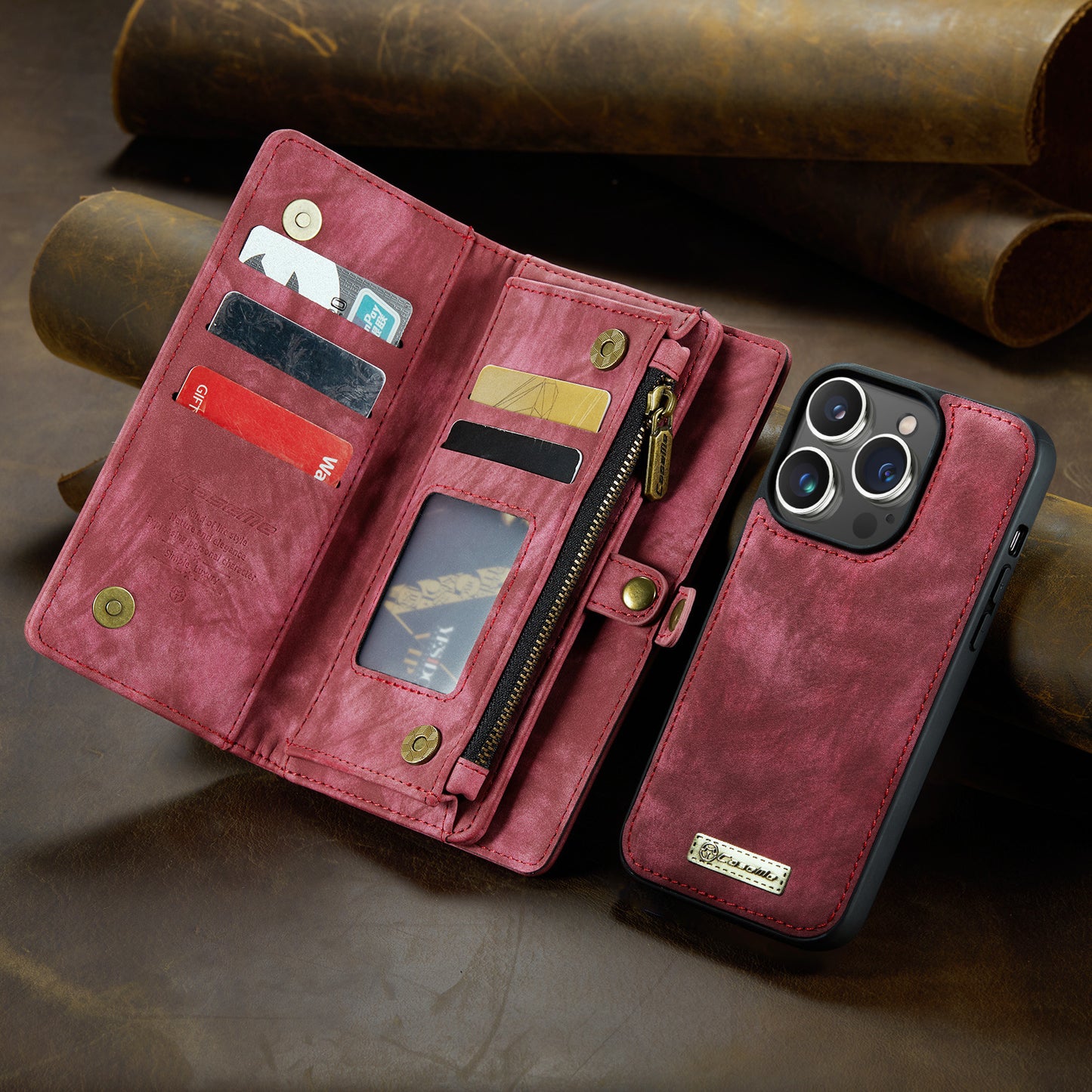 Multi Wallet Cases with Detachable Case + Coin Bag  15