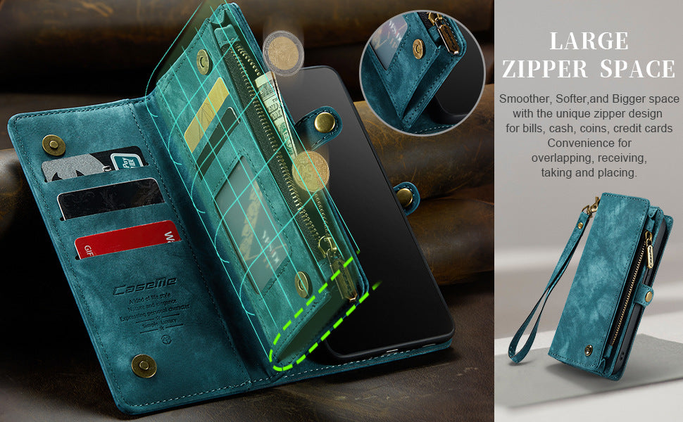 Multi Wallet Cases with Detachable Case + Coin Bag  15